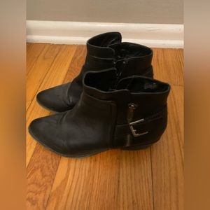 MADDEN GIRL Black Booties with Buckles Size 8